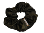 Scrunchie suédine pailletée or
