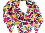 Pom pom scarf agrumes pop