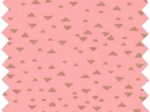 Coupon tissu 50 cm powdered gold triangle