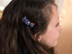 Mini sweet hairslide huppette fleurie