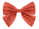 Bow tie hair slide coral lurex gauze