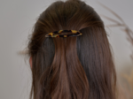 Side Oval Hair Clip leopard