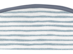 Pencil case striped blue gray glitter