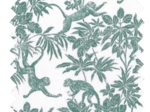 1 m fabric coupon jungle vintage