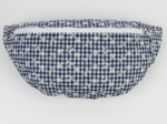 Banana bag navy embroidered gingham