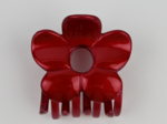 Large Flower Hair Clip glossy red