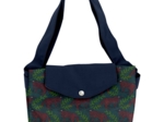 Tote bag with a zip wolf of the woods