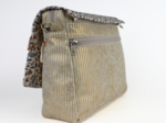 Large shoulder bag base gold large corduroy