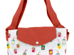 Tote bag with a zip soda pop