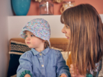 Sun Hat for baby pastel fleuri