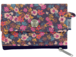 zipper pouch card purse hippie fleurie