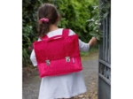 Kids backpack fuchsia gold star