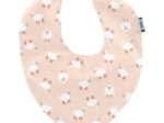 bandana bib pink sheep