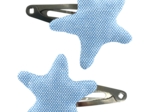 Star hair-clips oxford blue
