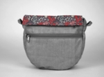 Flap of small shoulder bag jardin d'aurore