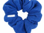 Scrunchie navy blue terry towelling