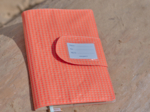 Health book cover neon orange gingham