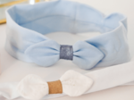 Jersey knit baby headband sky blue a4