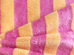 Bamboo terry fabric ex2537 striped melon pink