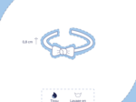 Thin headband green mint gingham