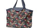 Tote bag with a zip fireworks