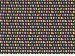 Coupon tissu 50 cm multicolored owl