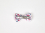 Ribbon clip small  rose grenadine