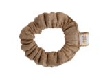 Mini Scrunchie gaze pailletée camel