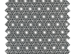 Cotton fabric octogone noir ex1003
