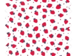 Cotton fabric ex2416 strawberries white
