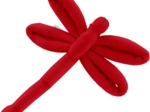 Dragonfly hair slide red