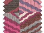 Jacquard fabric zigzag pop