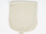 Flap of small shoulder bag white large corduroy
