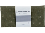 Coupon tissu 50 cm gaze dentelle kaki