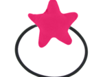 Pony-tail elastic hair star fuschia