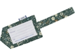 Luggage Tag fleuri kaki