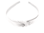 bow headband white