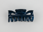 Small Classic Hair Clip lacquered navy