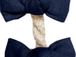 Small bows hair clips navy blue