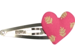 Heart hair-clips feuillage or rose