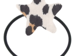 Pony-tail elastic hair star leopard