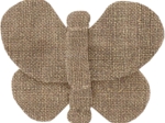 Butterfly hair clip copper linen
