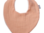 bandana bib gauze pink