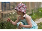 Sun hat adjustable-size T2 prairie fleurie