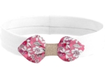 Jersey knit baby headband pink violette