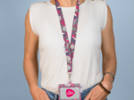 Badge Holder fuchsia poppy