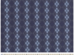 Jersey fabric blue argyle