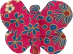 Butterfly hair clip badiane framboise