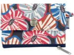 zipper pouch card purse anémones rayées