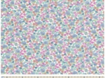 Coupon tissu 50 cm pastel fleuri